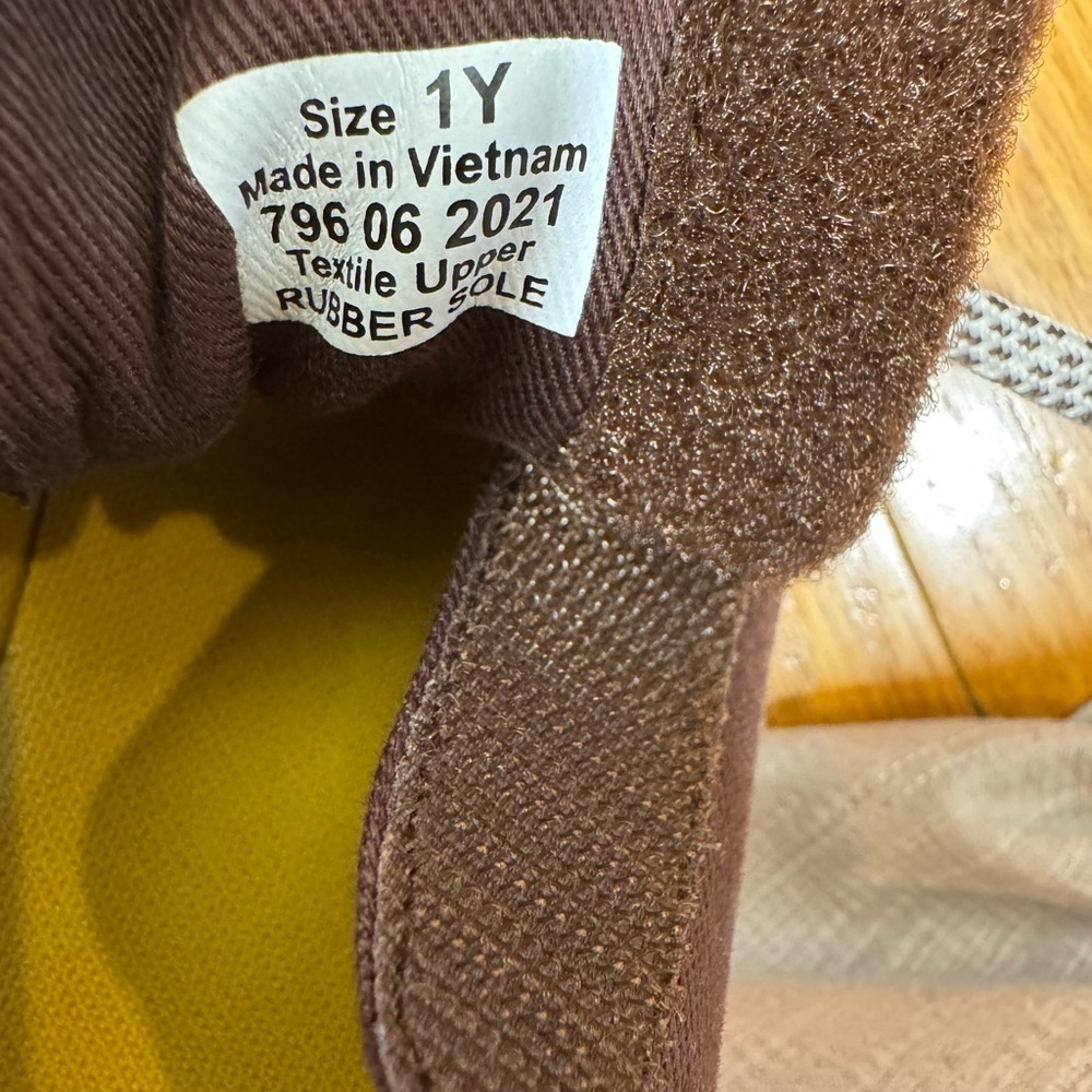 Livie & Luca Kids Boys Reeve Mocha Slip On / Lace Up Sneakers Size 1 - Picture 3 of 7